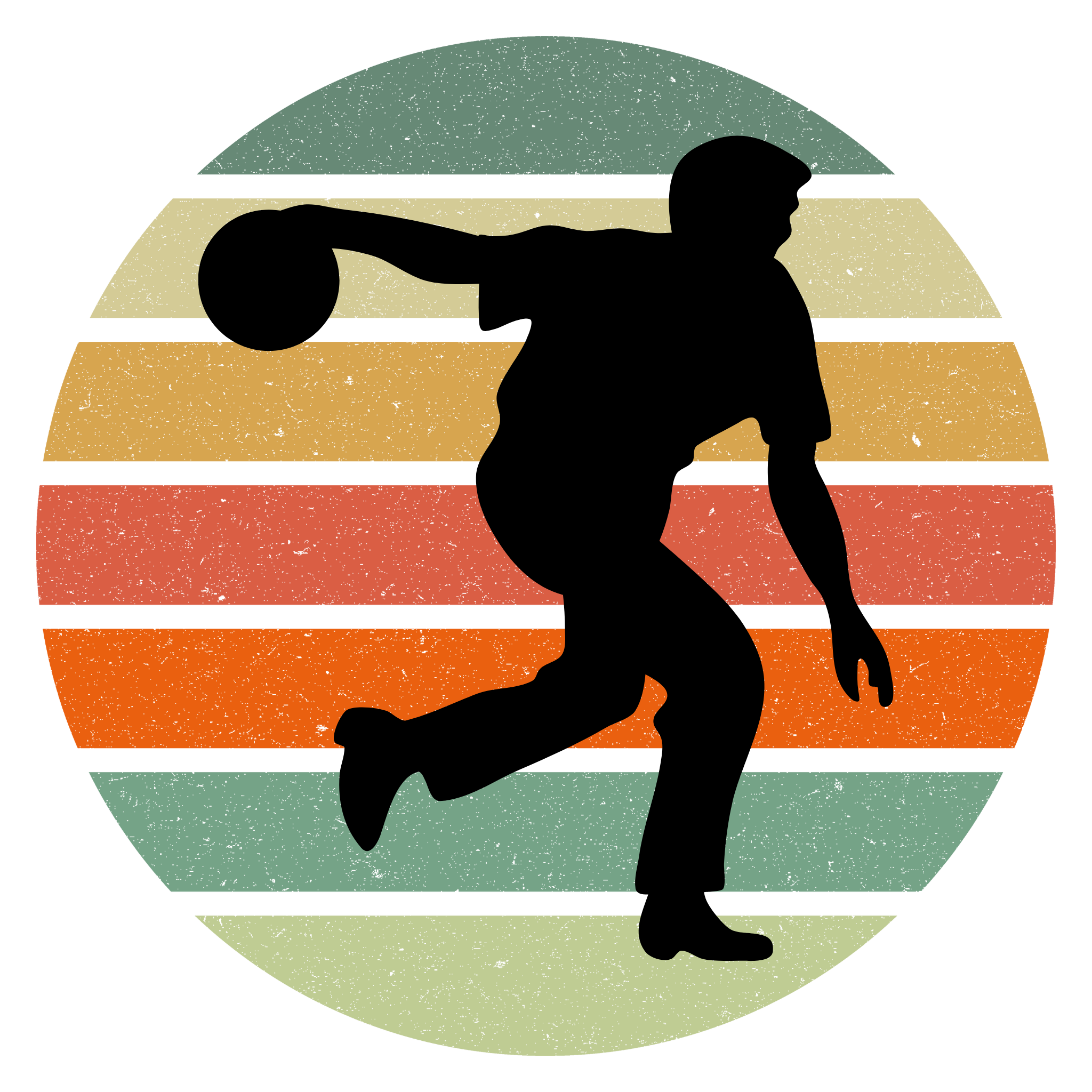 Retro Bowling Silhouette Collection