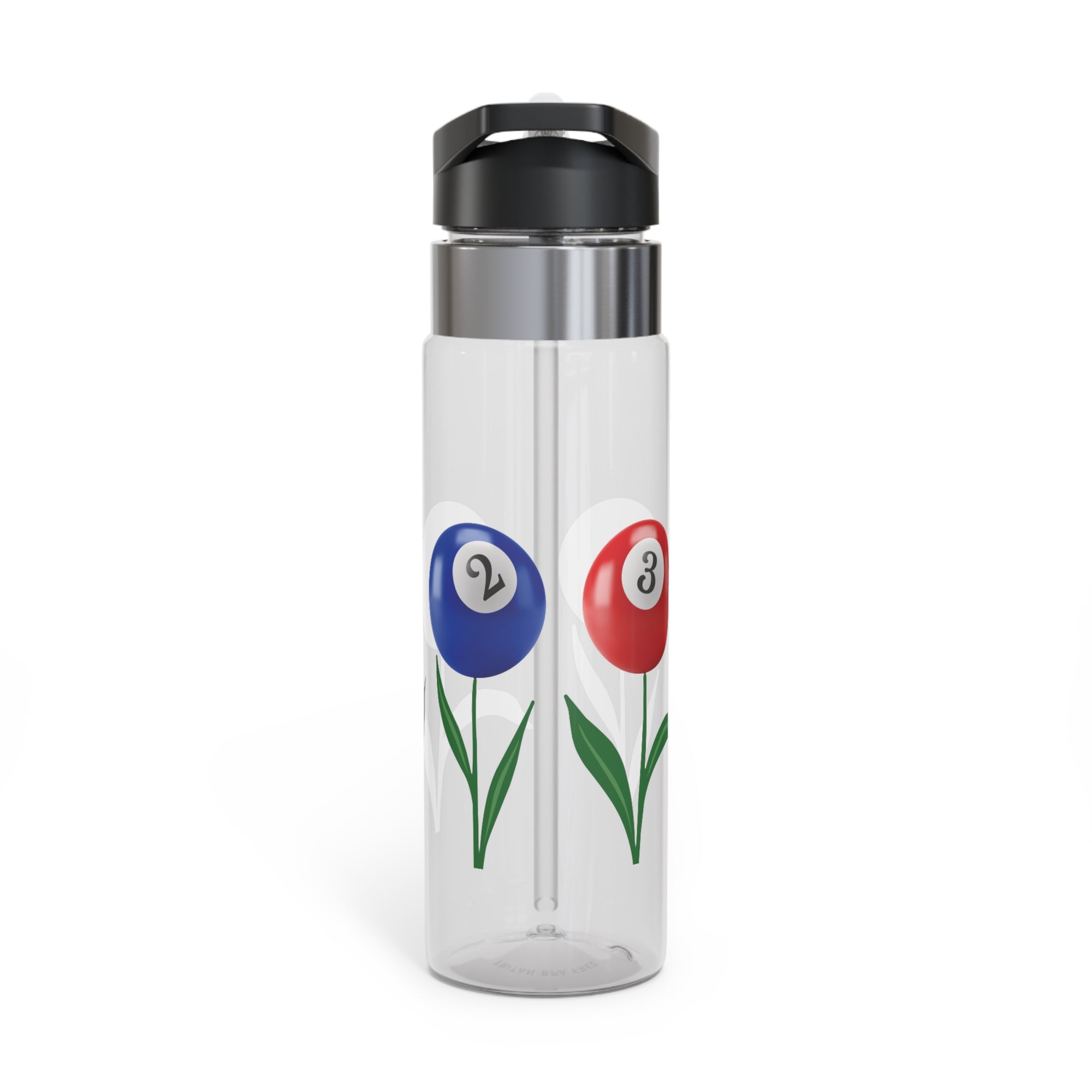 Billiards Water Bottle | Billiards Ball Flowers