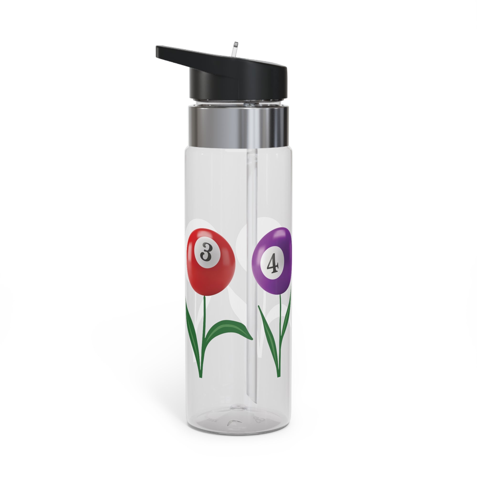 Billiards Water Bottle | Billiards Ball Flowers